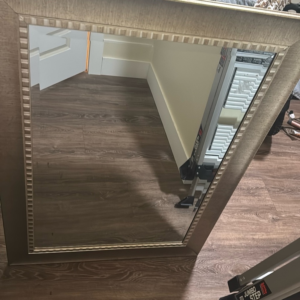 Brushed Gold wall mirror